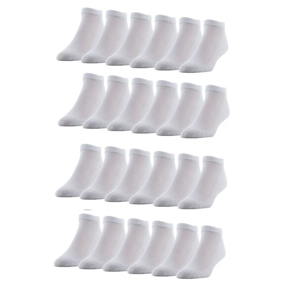 New Men's 24 Pair (2 Packs) Powersox AllSport Moisture Wicking No Show Socks - Picture 2 of 3